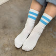 Blue Varsity Crew Socks Le Bon Shoppe