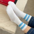 Le Bon Shoppe Blue Varsity Socks