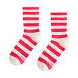 Striped Socks Red White Dollydagger
