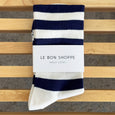 Navy Stripe Wally Socks