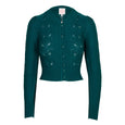 Teal Cropped Cardigan Emmy Dollydagger