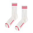Unisex Varsity Socks White Red Dollydagger