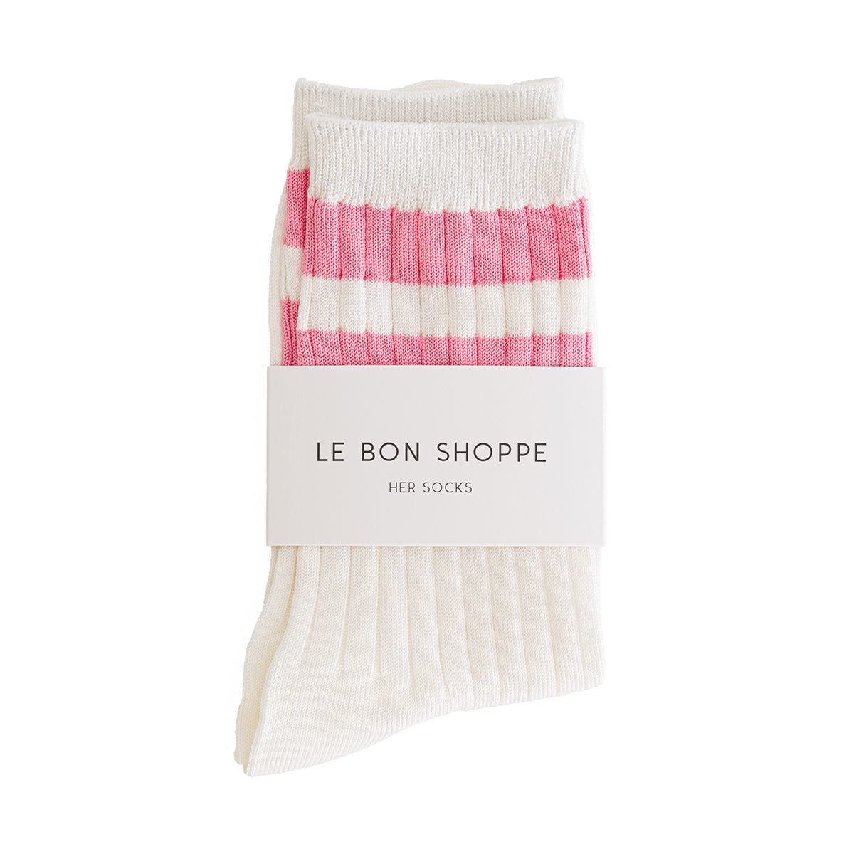 Varsity Stripe Socks Pink Dollydagger Le Bon Shoppe