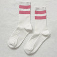 Varsity Stripe Socks Pink Le Bon Shoppe