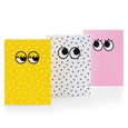 A6 Notebooks Googly Eyes Mustard