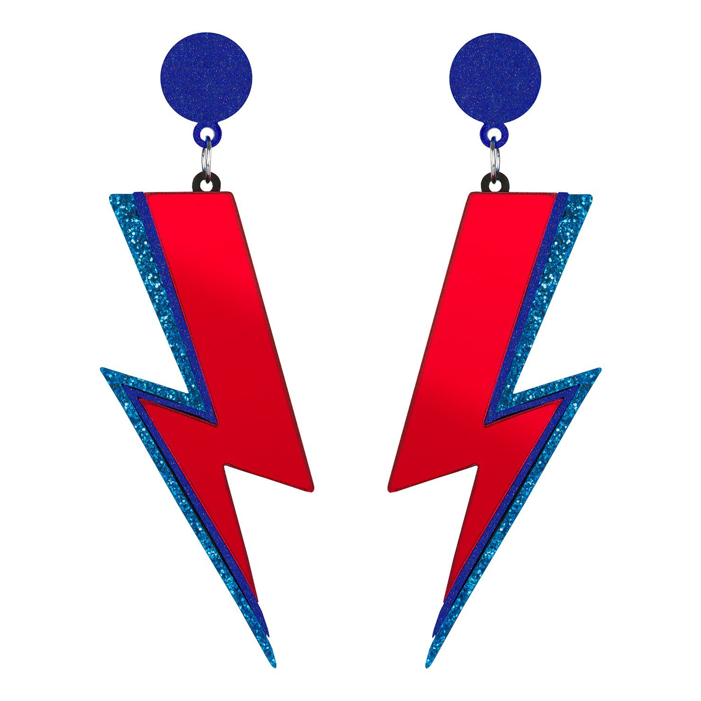 Aladdin Sane Lightning Bolt Earrings Rollerama