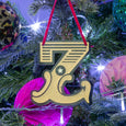 Alphabet Tree Decoration Curly Mark Dollydagger