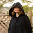 Black Hooded Cape Florence Dollydagger