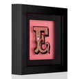 Circus Letter Shadow Box Dollydagger x Curly Mark Pink Gold