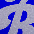 Contemporary Pop Art Dollydagger x Curly Mark Blue Rock F-ing Roll