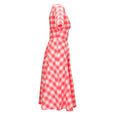 Coral Gingham Dress