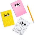 Cute Notebooks Googly Eyes Mustard