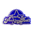 Dollydagger x Curly Mark Large Blue Rock and F Ing Roll Wall Hanging