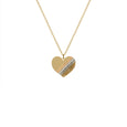 Gold Heart of Glass Necklace Dollydagger Rollerama