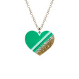 Green Heart Necklace Rollerama Dollydagger