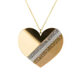 Large Gold Heart Necklace Rollerama Dollydagger