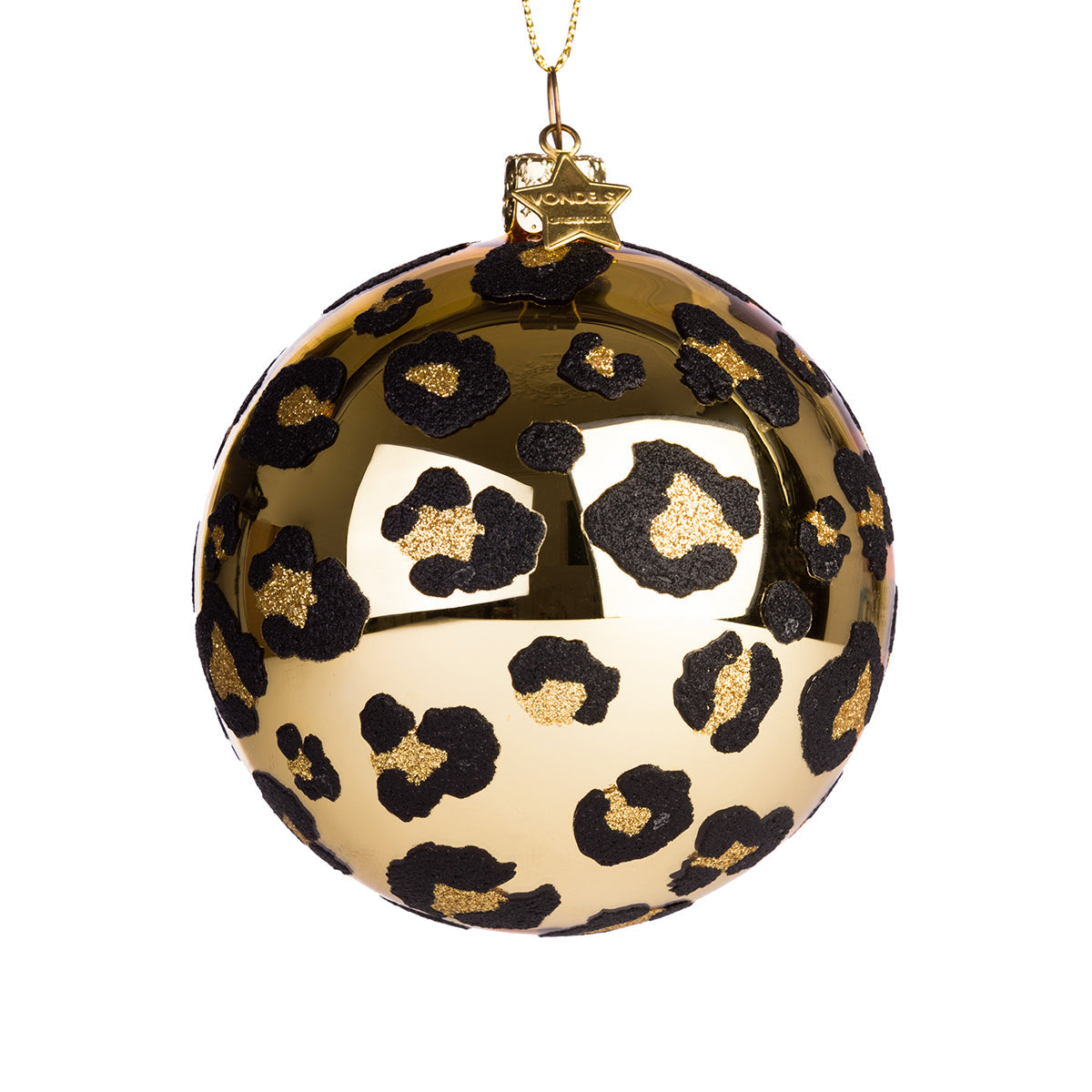 Leopard Print Bauble Vondels Gold Dollydagger