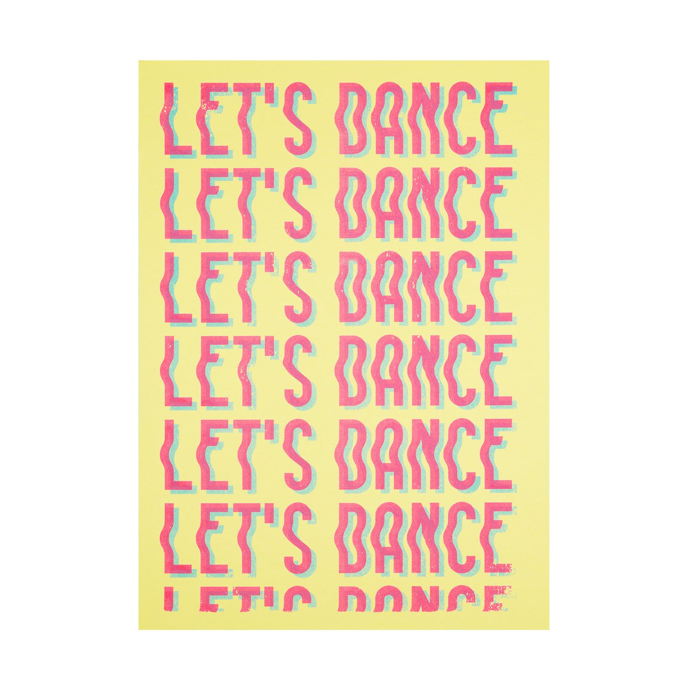 Let's Dance Risograph Print Ohh Deer