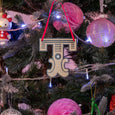 Letter T Christmas Ornament Curly Mark Dollydagger