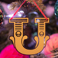 Letter U Christmas Decoration Curly Mark Dollydagger