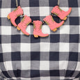 Lou Taylor Pink Cowboy Boots Necklace