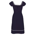 Navy Cotton Dress Polly Dollydagger