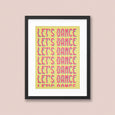 Ohh Deer Let's Dance Riso Art Print