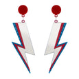 Perspex Lightning Bolt Earrings Rollerama