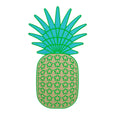 Pineapple Wall Decoration Dollydagger x Curly Mark