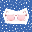 Pink Retro Sunglasses