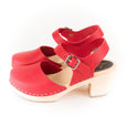 Red Wooden Clogs by Lotta from Stockholm at Dollydagger
