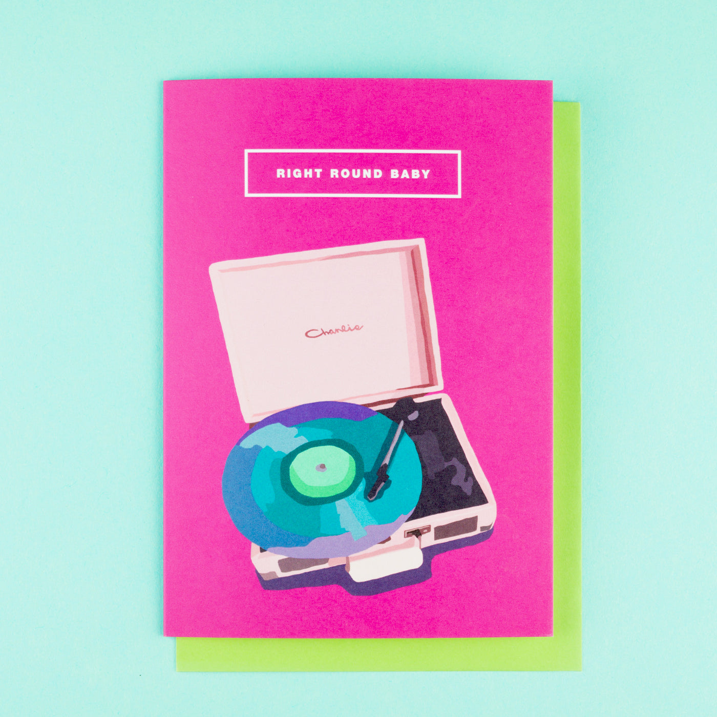Retro 1980s Card Record Player Emily Brooks