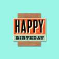 Retro Birthday Card Telegramme