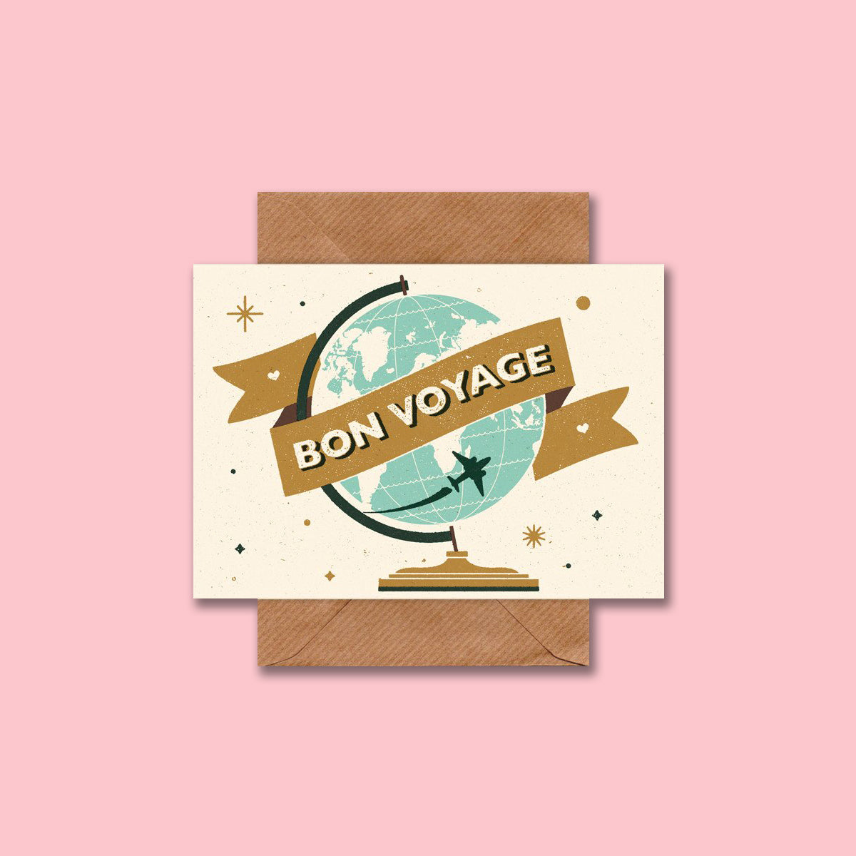 Retro Bon Voyage Card by Telegramme