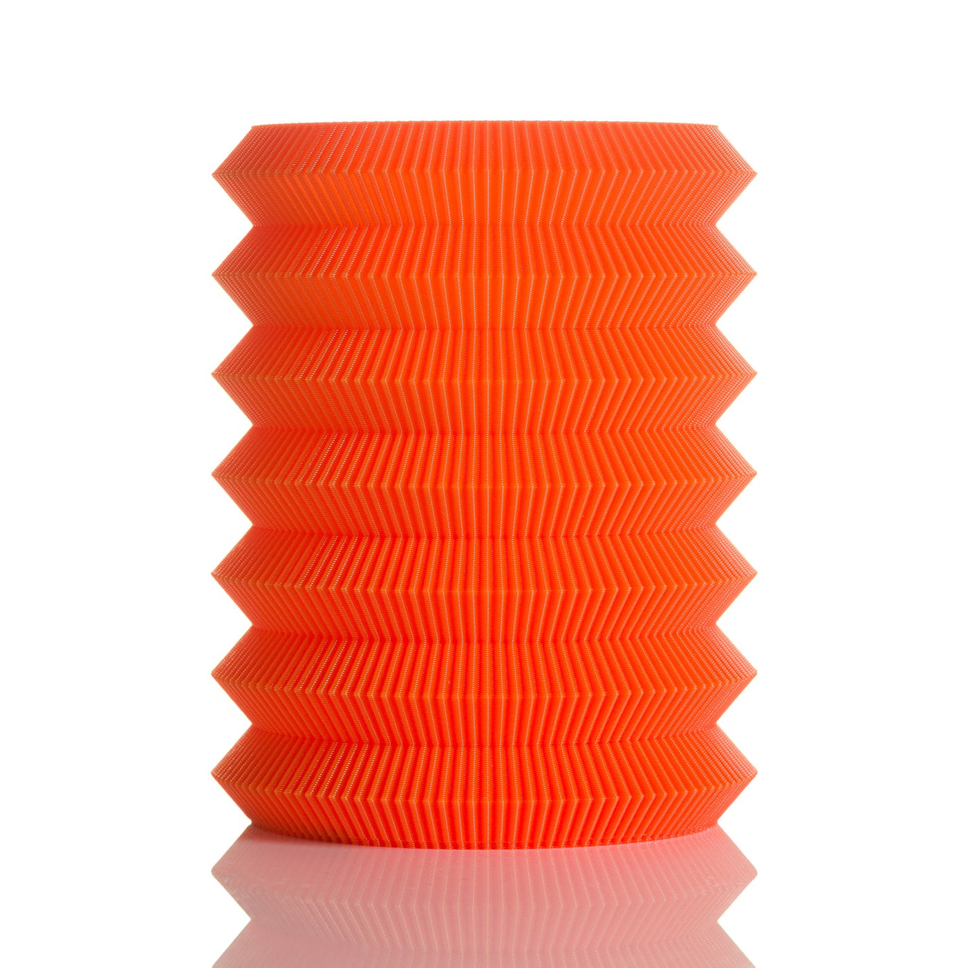 Ribbed Orange Vase UAU Project Dollydagger