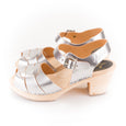 Silver Peeptoe Clogs by Lotta from Stockholm at Dollydagger