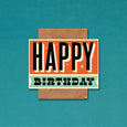 Telegramme Retro Happy Birthday Card