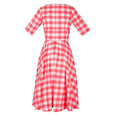 50s Fit and Flare Dress Coral Katie