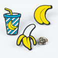 Banana Pin Badge Set