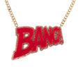 Bank Necklace Red Gold