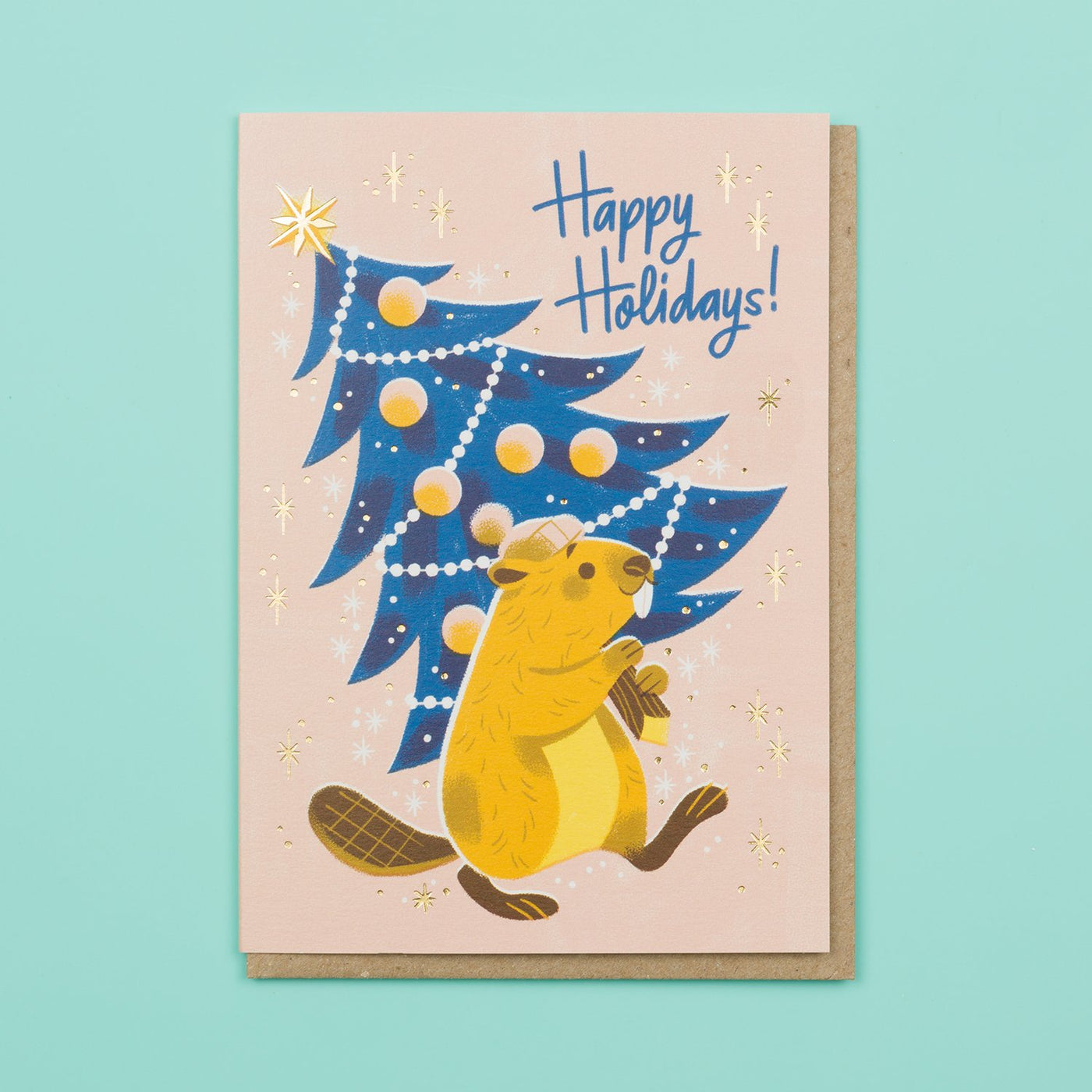 Beaver Christmas Card Ohh Deer
