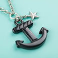 Black Anchor Necklace Classic Hardware