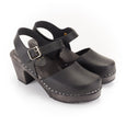 Black Retro Wooden Clogs by Lotta from Stockholm at Dollydagger