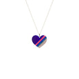 Blue Heart of Glass Necklace Rollerama Dollydagger