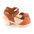 Brown Leather Clogs by Lotta from Stockholm at Dollydagger