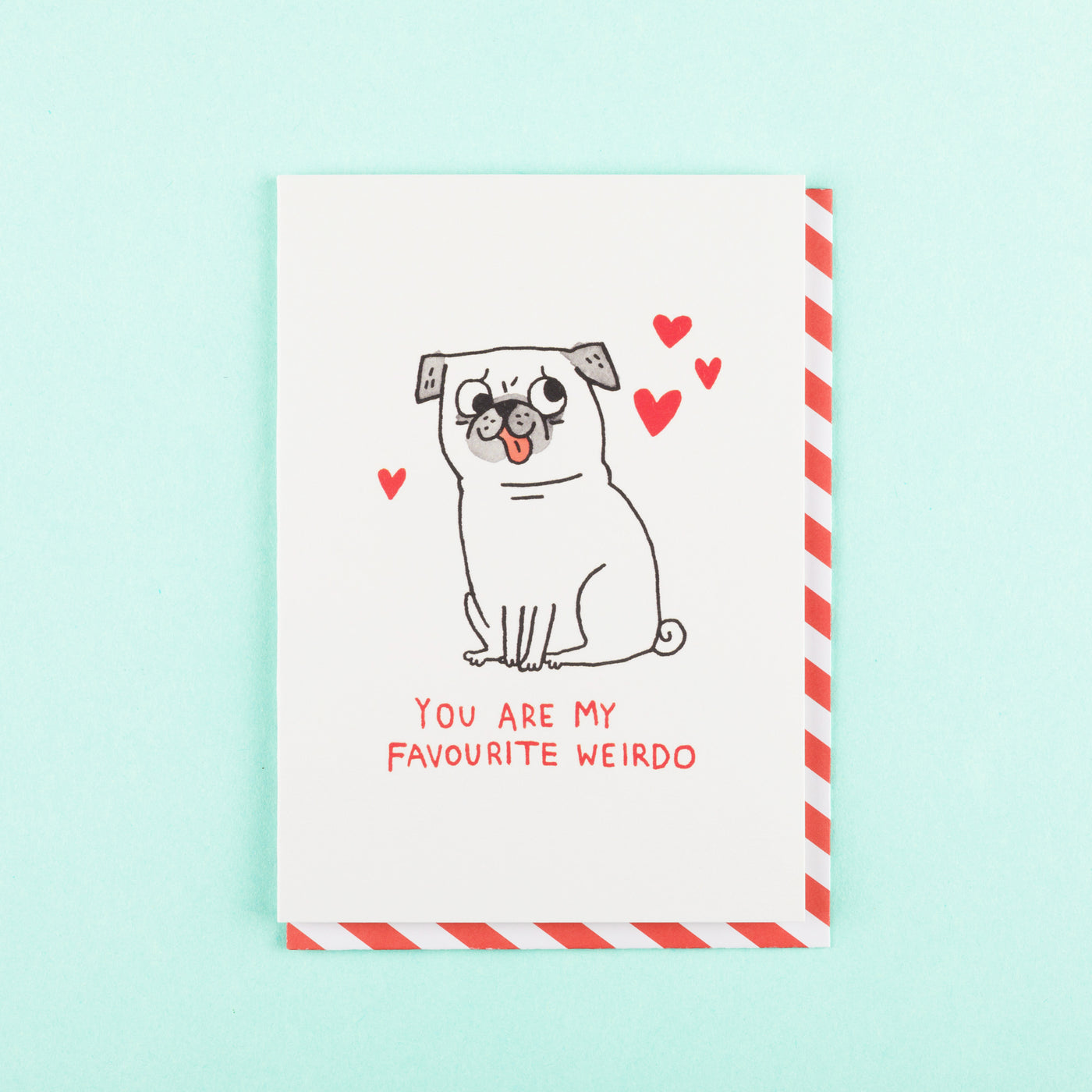 Cool Valentines Day Card Favourite Weirdo Ohh Deer