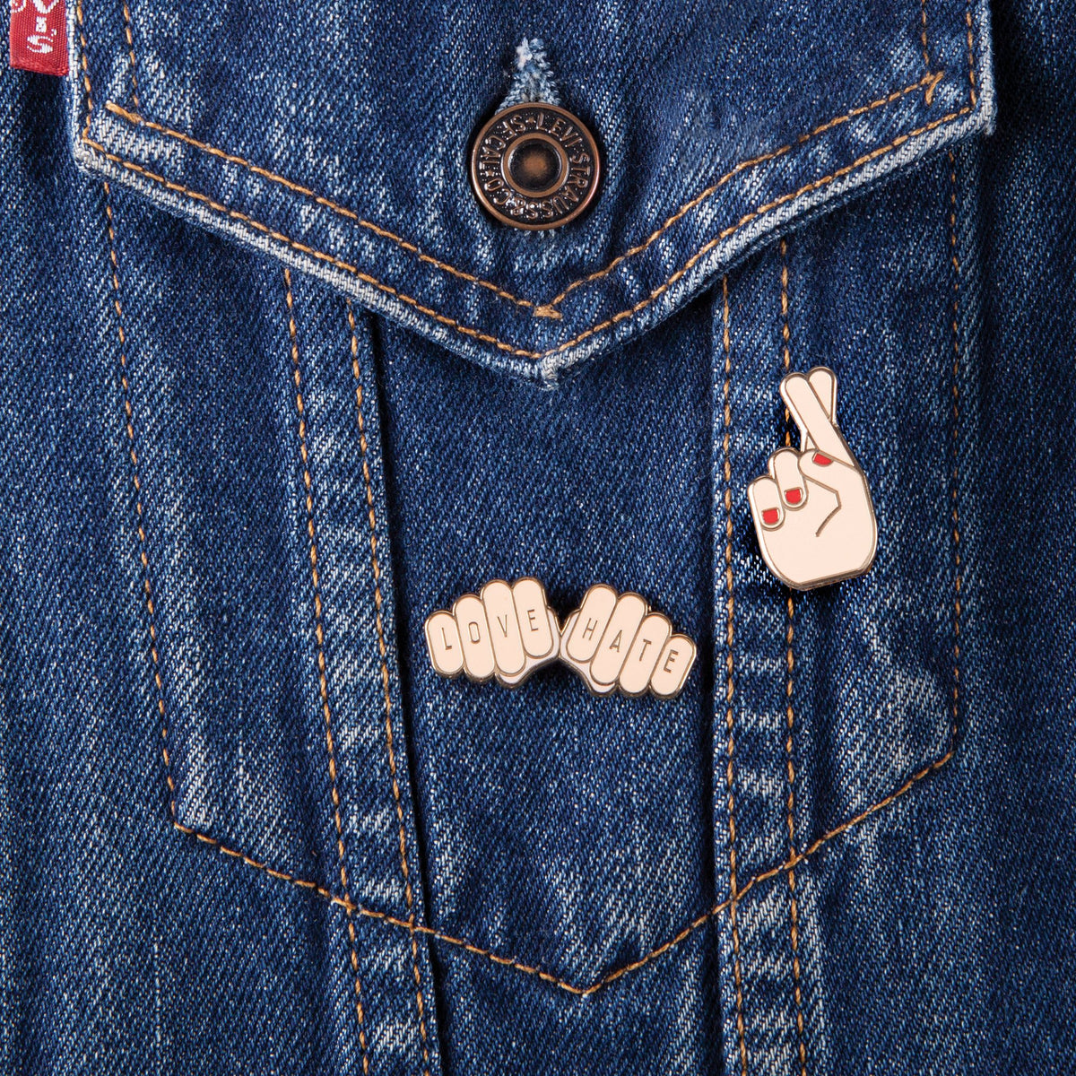 Pinaholic Hands Enamel Pin Set | DOIY Hands Enamel Pin Set – Dollydagger