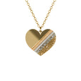 Dollydagger Gold Heart of Glass Necklace