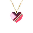 Dollydagger Pink Heart of Glass Necklace