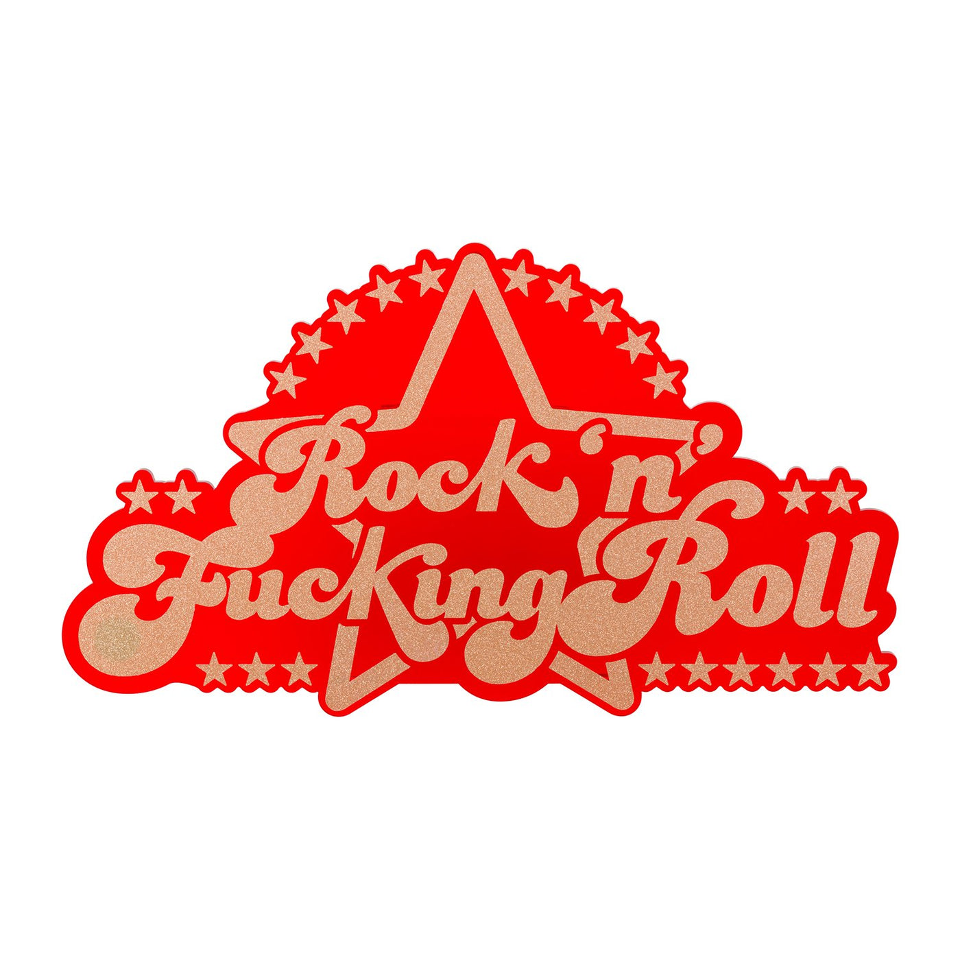 Dollydagger x Curly Mark Red Rock and F-ing Roll Acrylic Wall Art